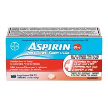 Promotion - ASPIRIN QUICK CHEWS DAILY LOW DOSE 81MG 100 Exp: 04&05/27