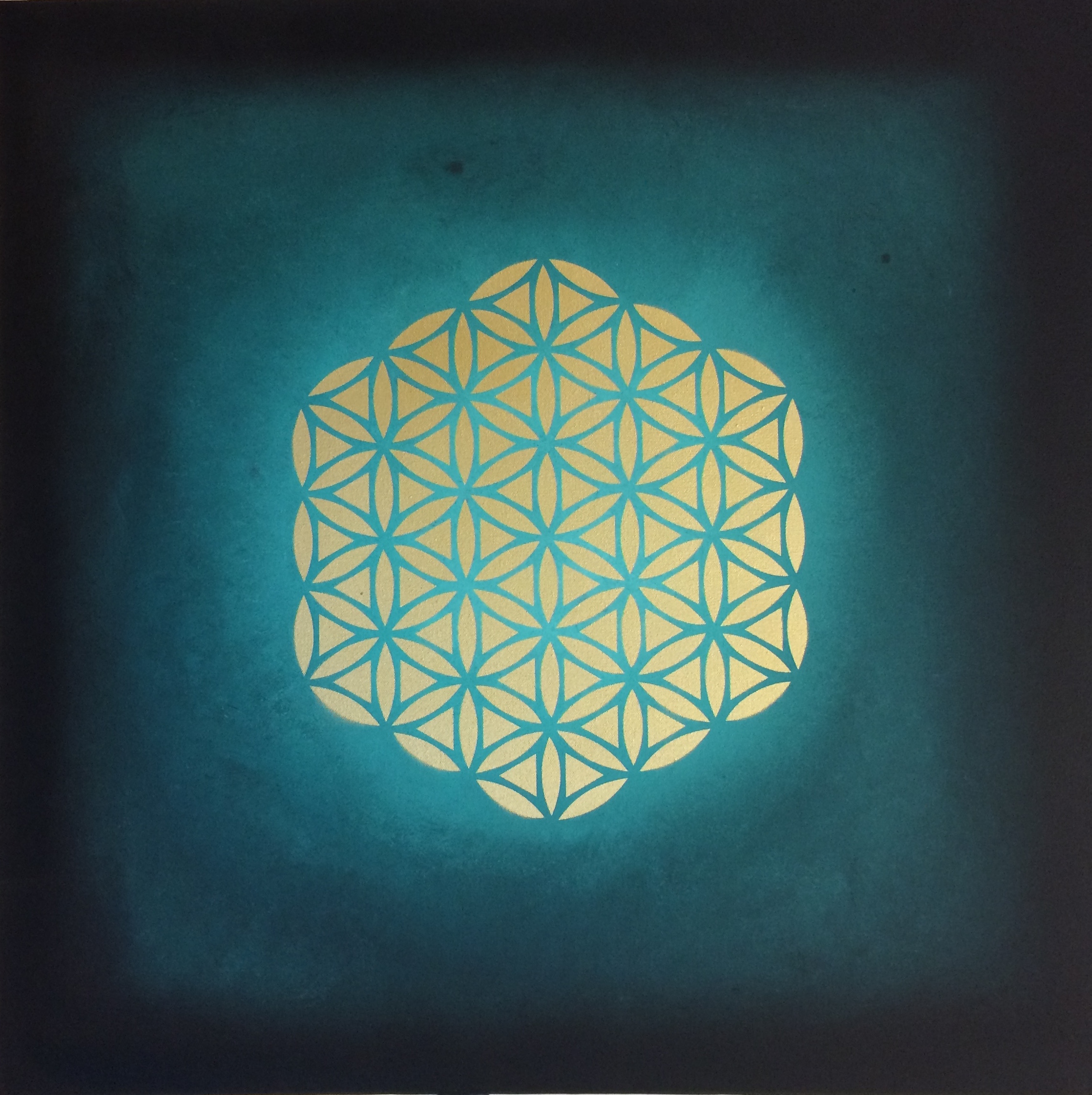 Golden Flower - Green Vortex