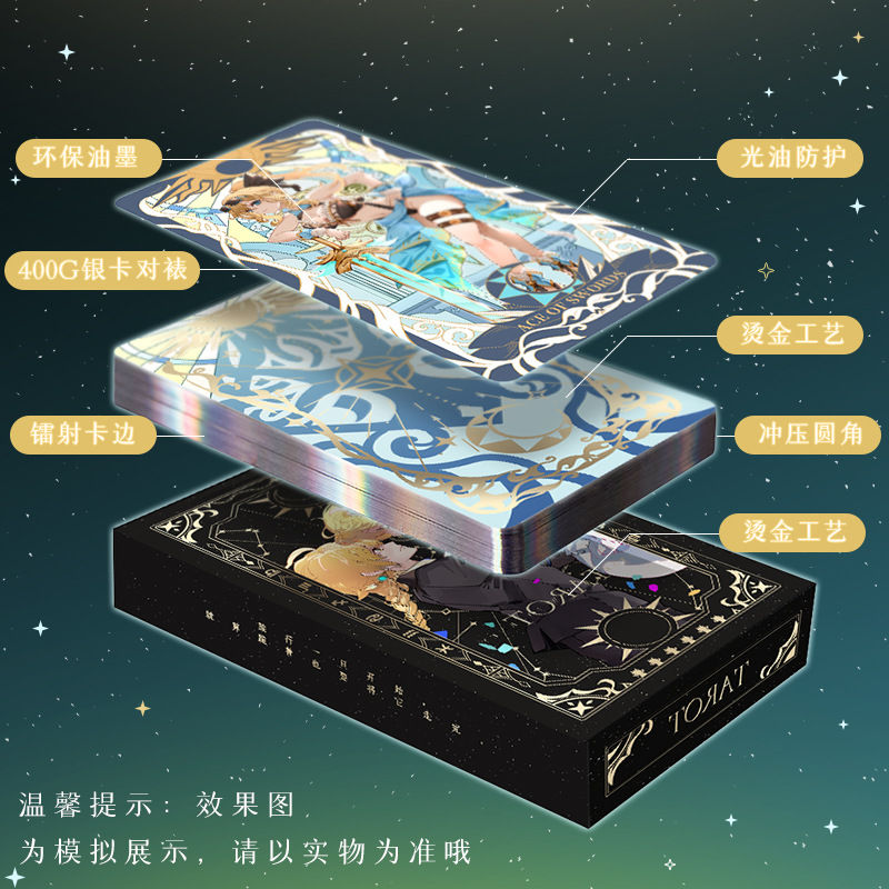 Thumbnail: Genshin Impact Tarot Cards Doujin Collection Venti Zhongli Shikishi Board