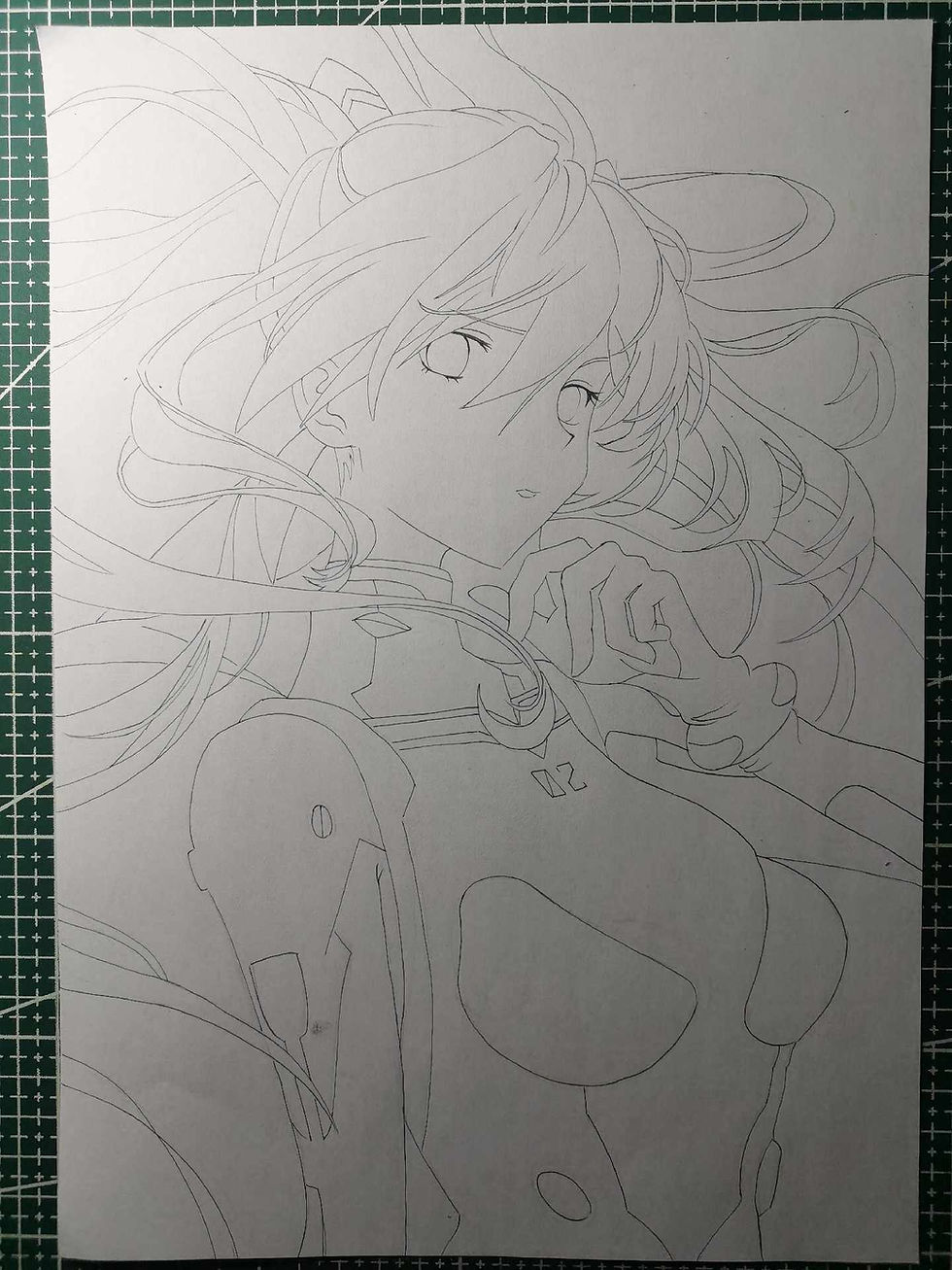 Thumbnail: Hand Drawn Artwork - Asuka from Neon Genesis Evangelion EVA