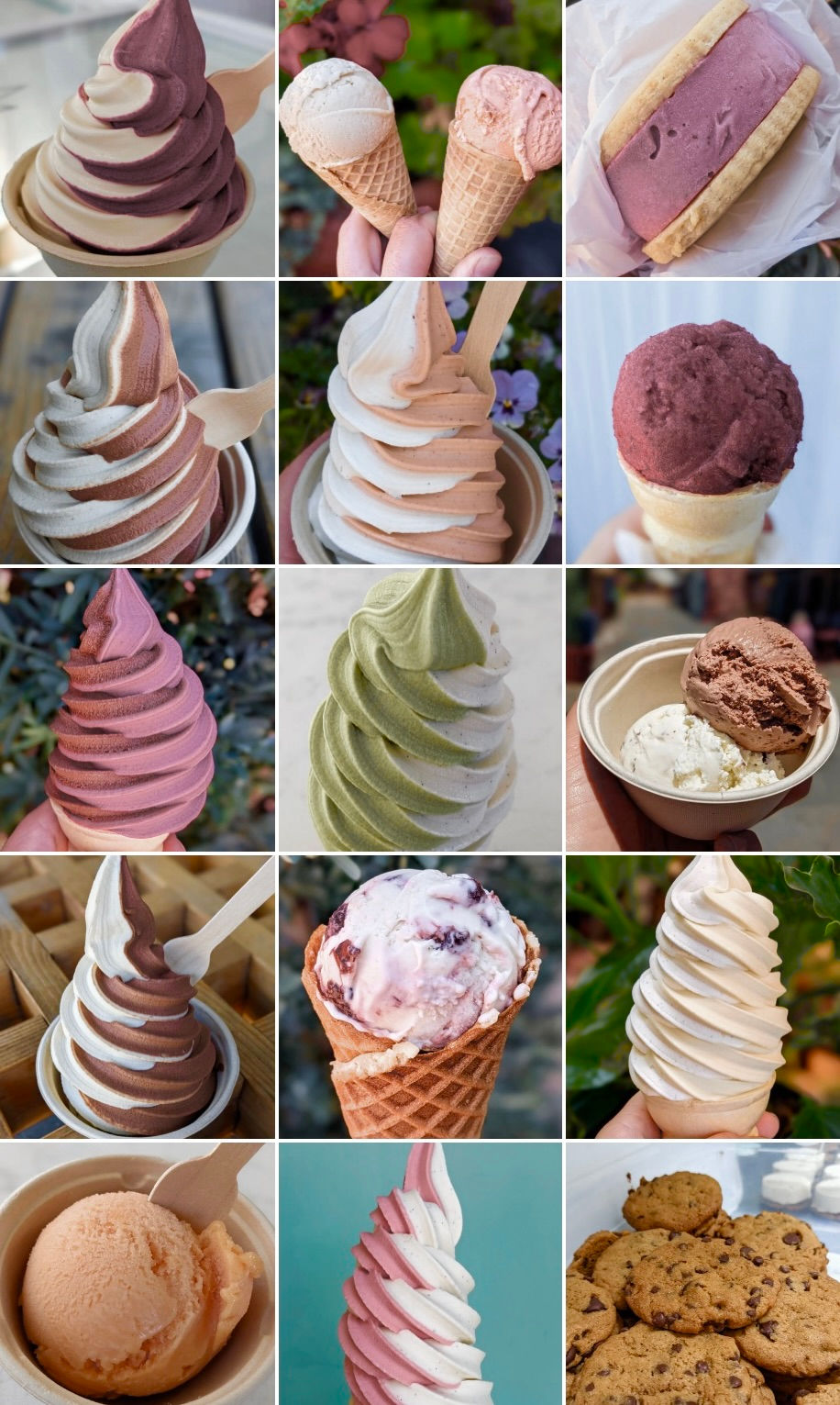 Curbside Creamery in San Francisco, California. Vegan ice cream.