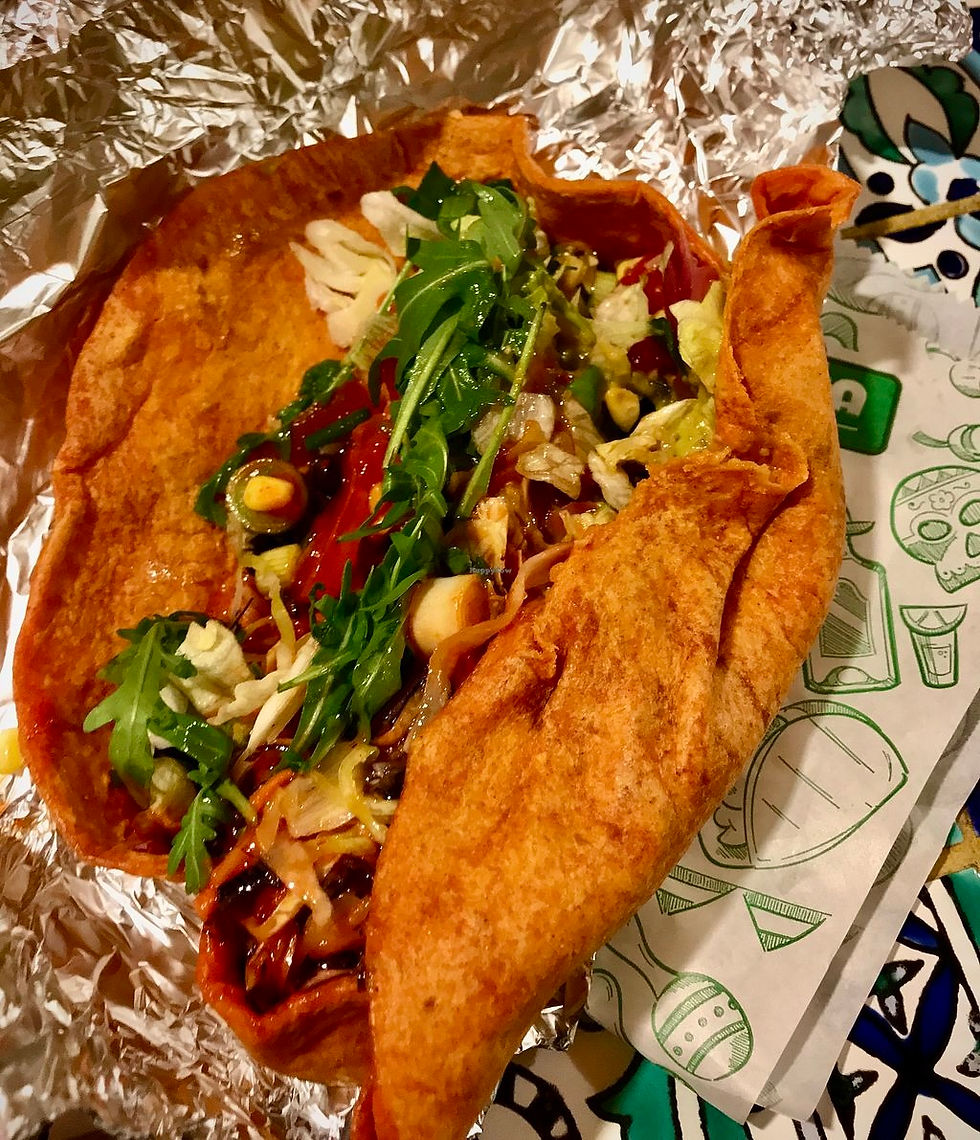 Tortilla Casa. A custom vegan burrito