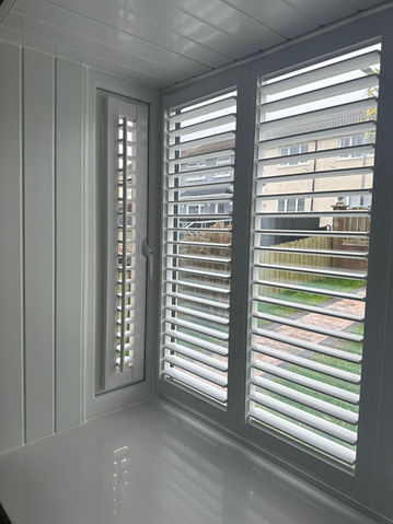 Total Blinds offers Plantation Shutters across Northern Ireland ( Belfast, Lisburn, Downpatrick, Antrim, etc. )
