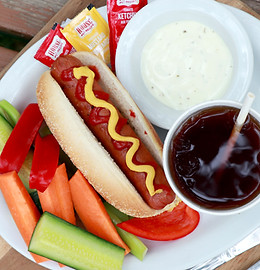 kids meal hot dog