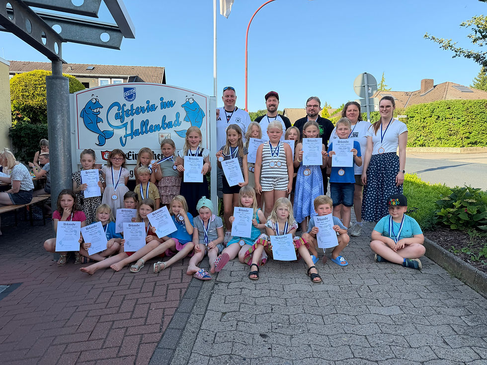 Erfolgreiches Flippy und Floppy Vereinsmeeting der Schwimmsparte des Duinger SC