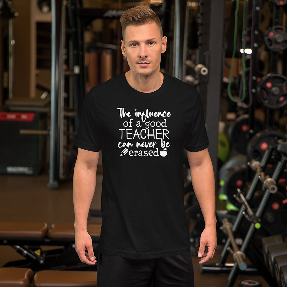 Thumbnail: THE INFLUENCE OF A GOOD TEACHER Unisex t-shirt