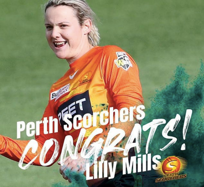 Lilly Rills Congratulations to Lilly Mills and the Scorchers