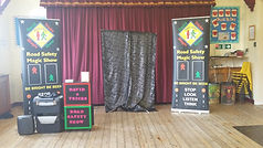 GRaveney Primary School road safety show, Road safety show, road safety magic show, magic show, school show, theatre in education, david tricks road safety school show, children's entertainer, safety show, stop look listen think, road safety week, educational show, magician,
