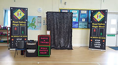 Road safety show, road safety magic show, magic show, school show, theatre in education, david tricks road safety school show, children's entertainer, safety show, stop look listen think, road safety week, educational show, magician,