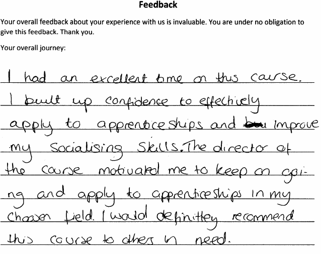 Pre-Apprentice (Mental Health)