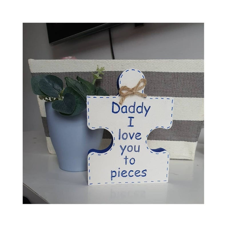 Daddy/ Mummy I / We love you puzzle piece