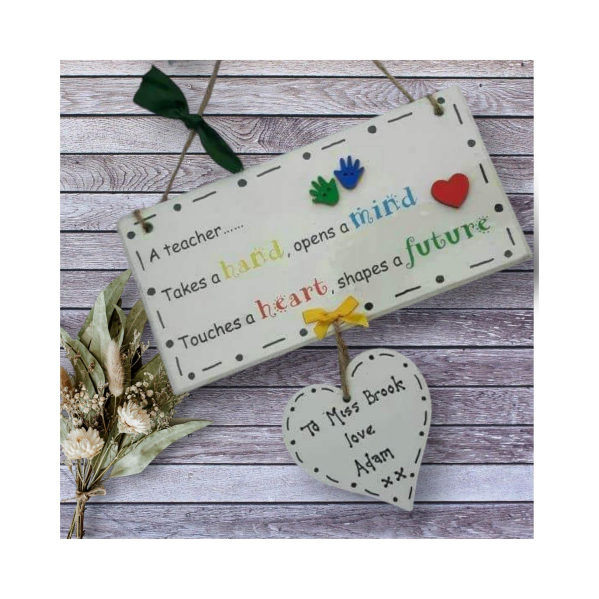 Personalised Thank you Teacher Plaque