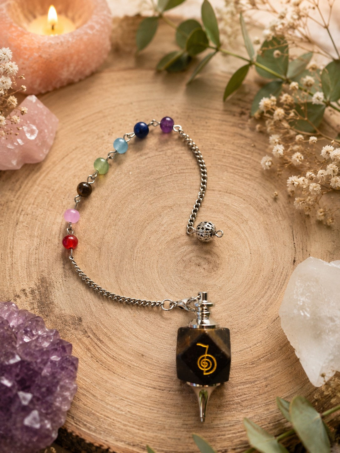 Yellow Tigers Eye Pendulum