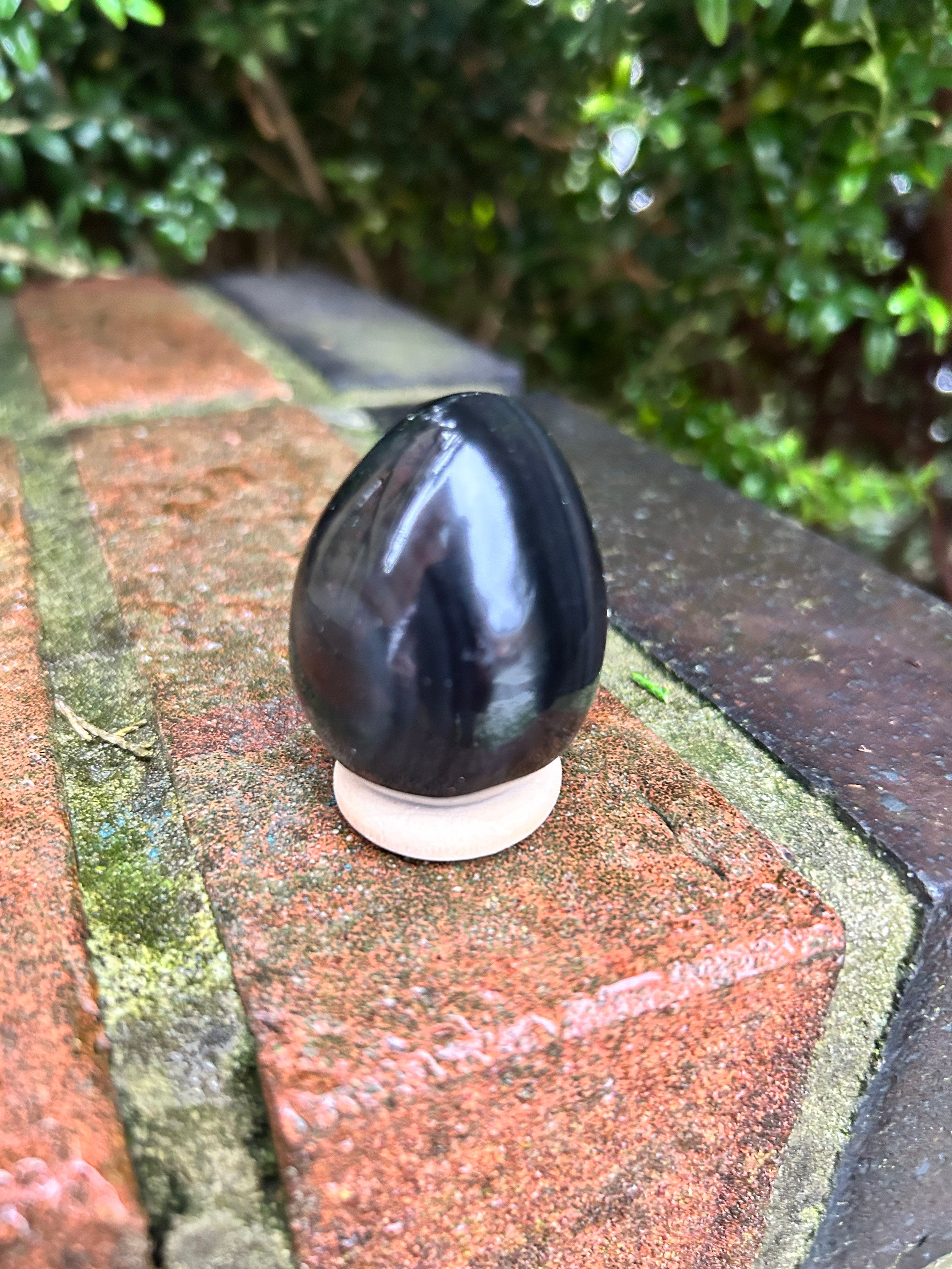 Black Onyx  Egg 35 mm