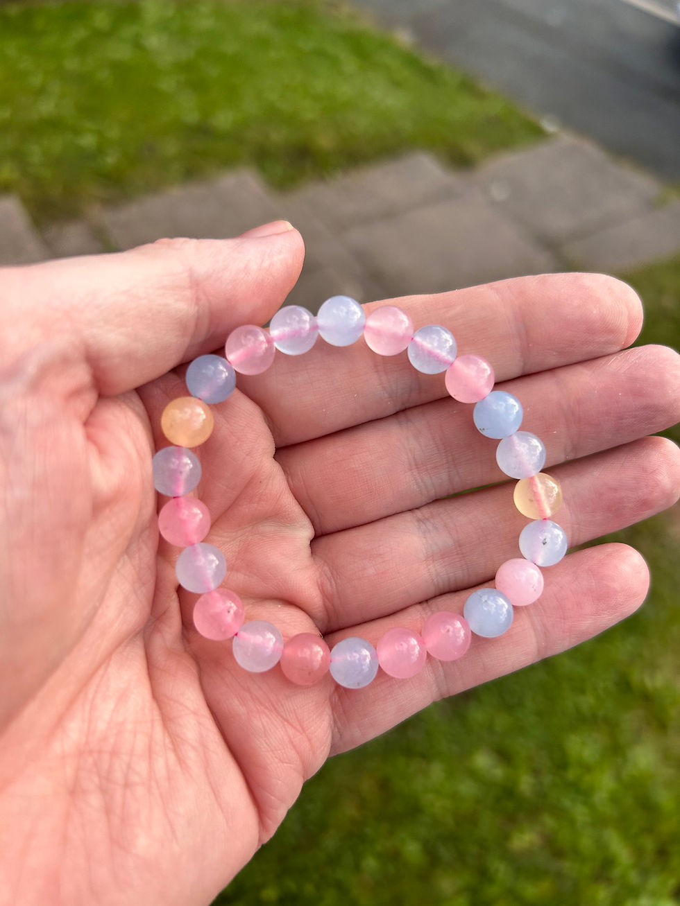 Thumbnail: Morganite bracelet 6 mm
