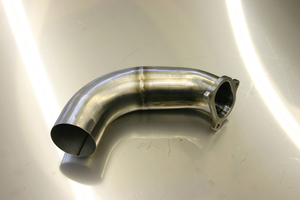 Finished, pressed & welded exhaust
