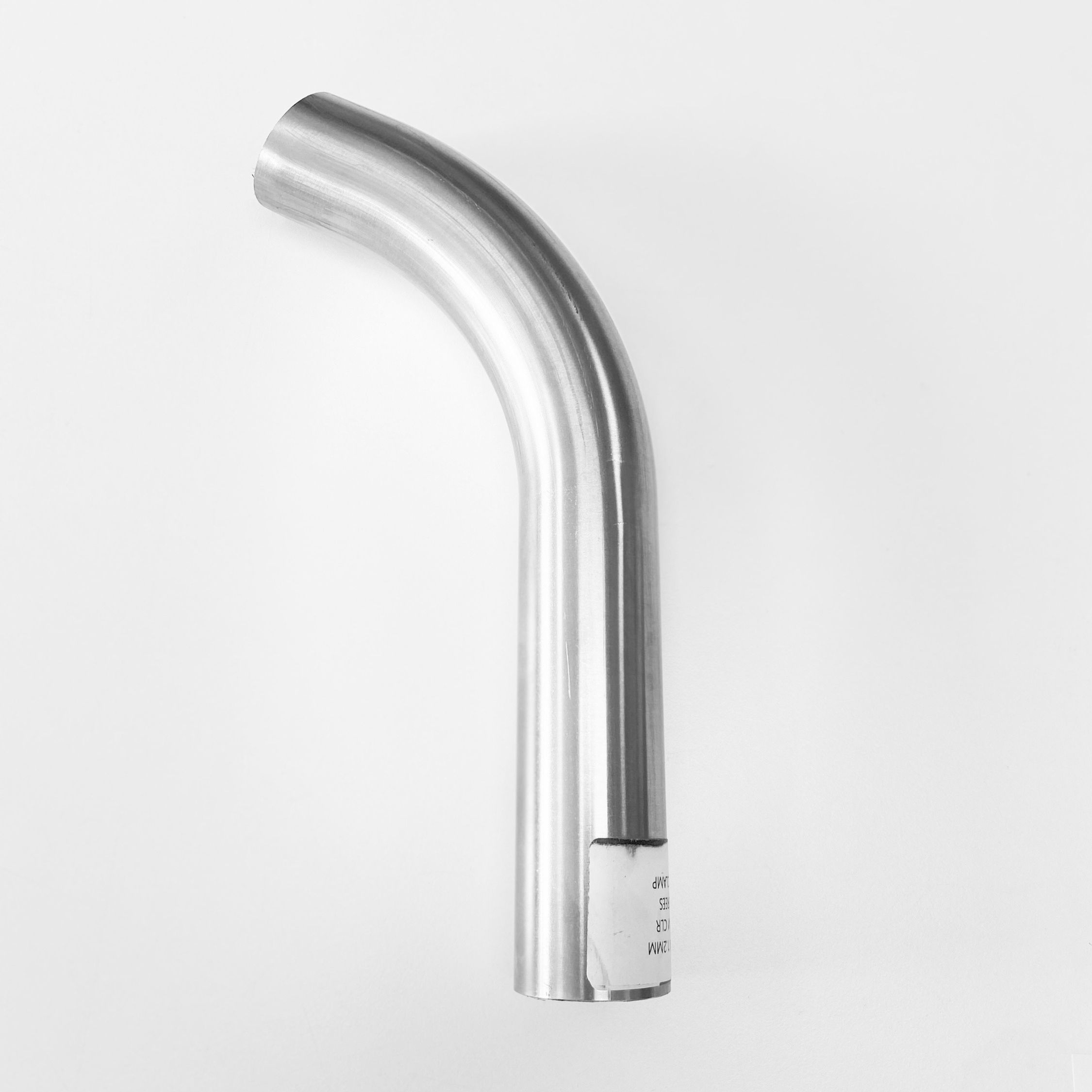 38.1mm OD x 18swg x 101.6mm CLR x 65° Stainless Steel Bend