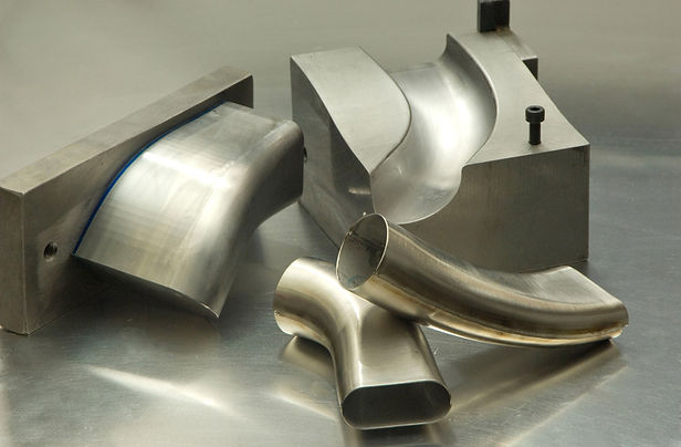 Press tools and inconel pressings for F1 2008 Honda V8 manifold