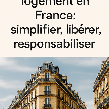 SE LOGER EN FRANCE : un droit fondamental, une urgence nationale