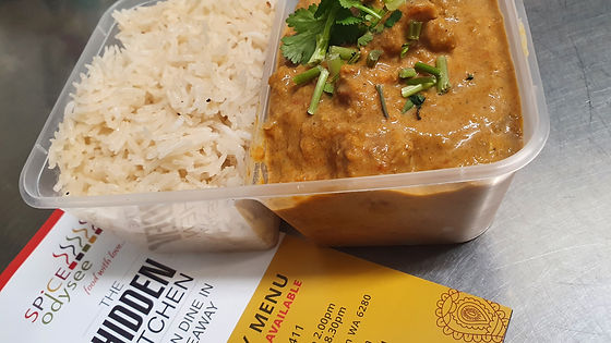 Lamb Korma with rice