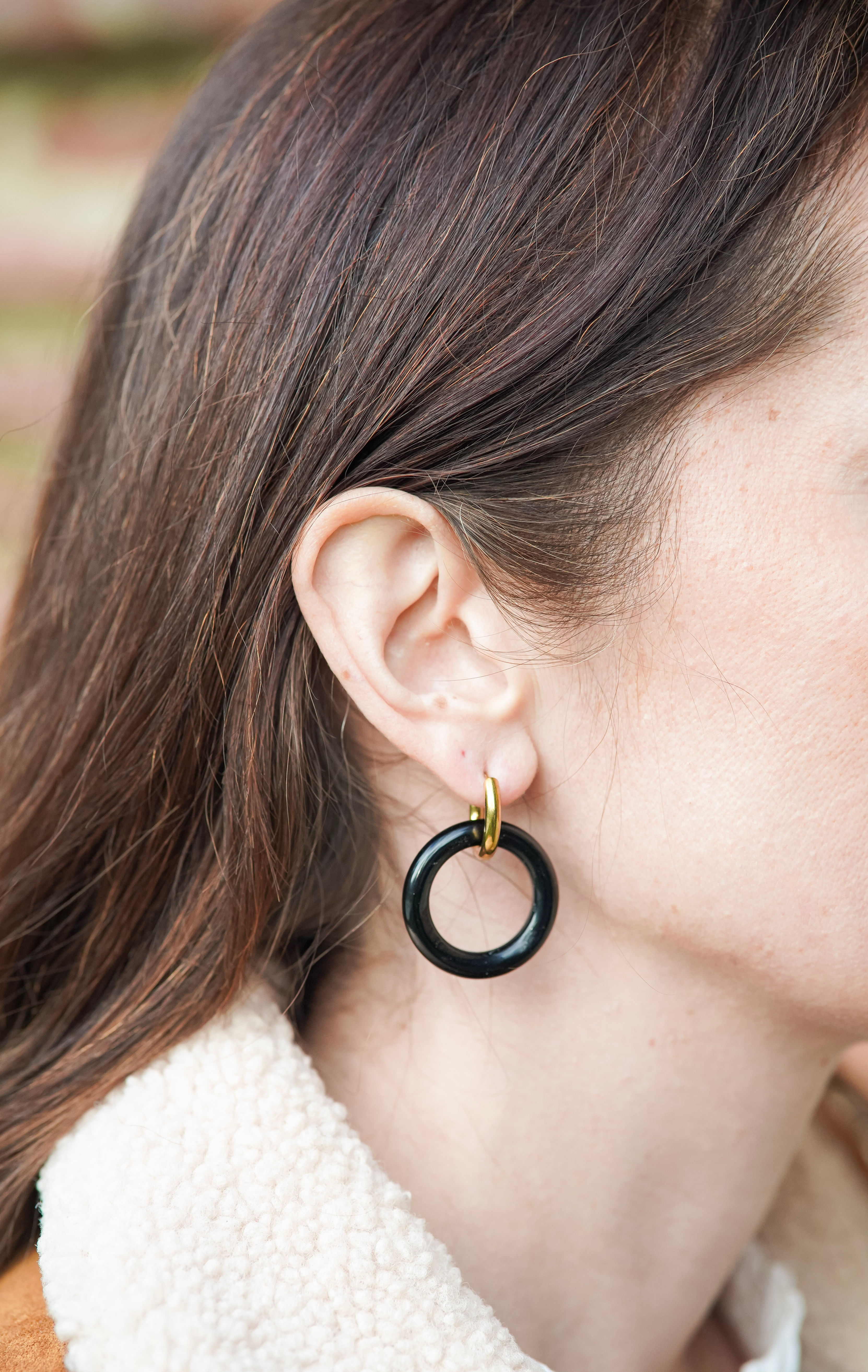 Boucles d'Oreilles Onyx