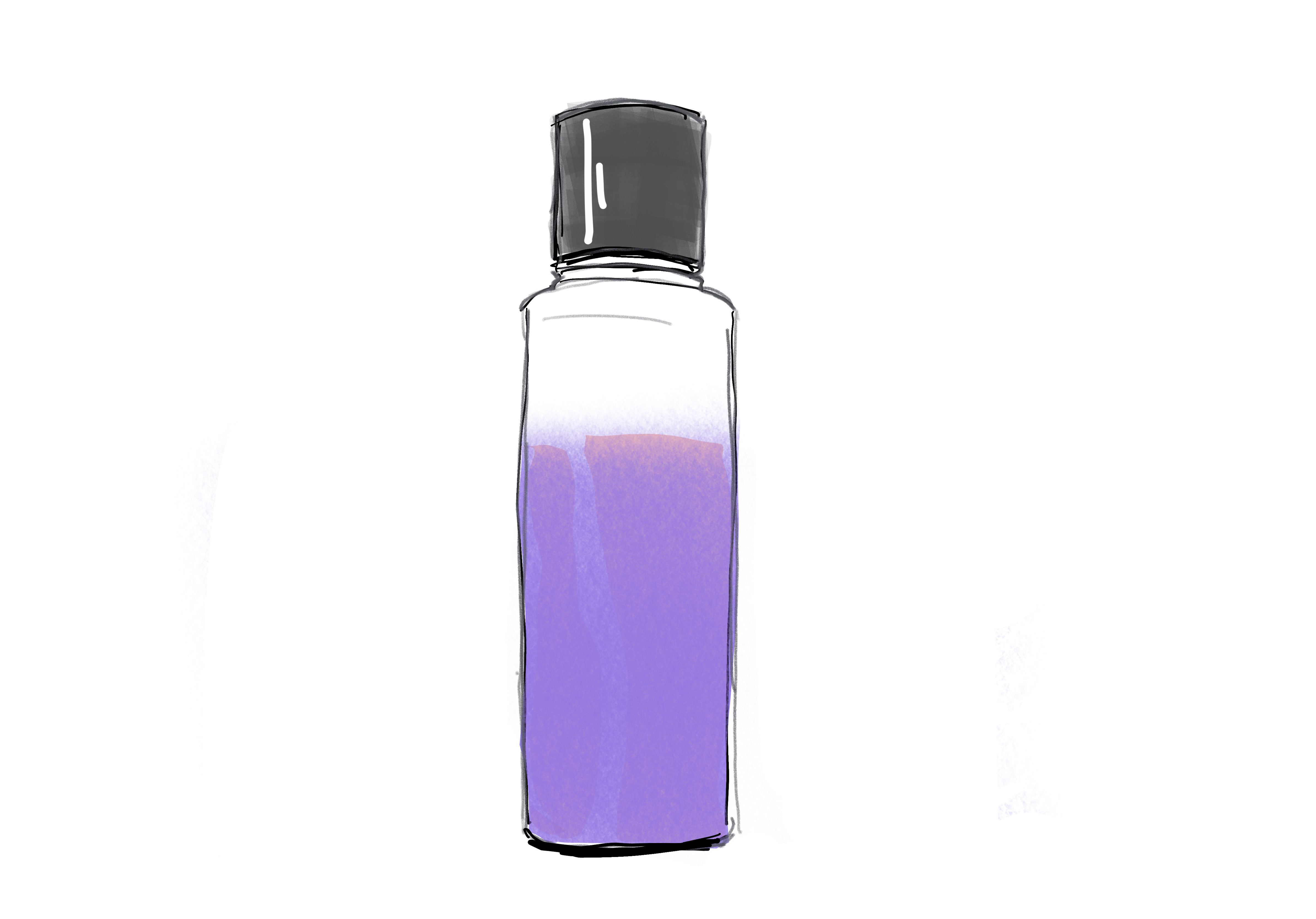 Hand illustrated makeup productd