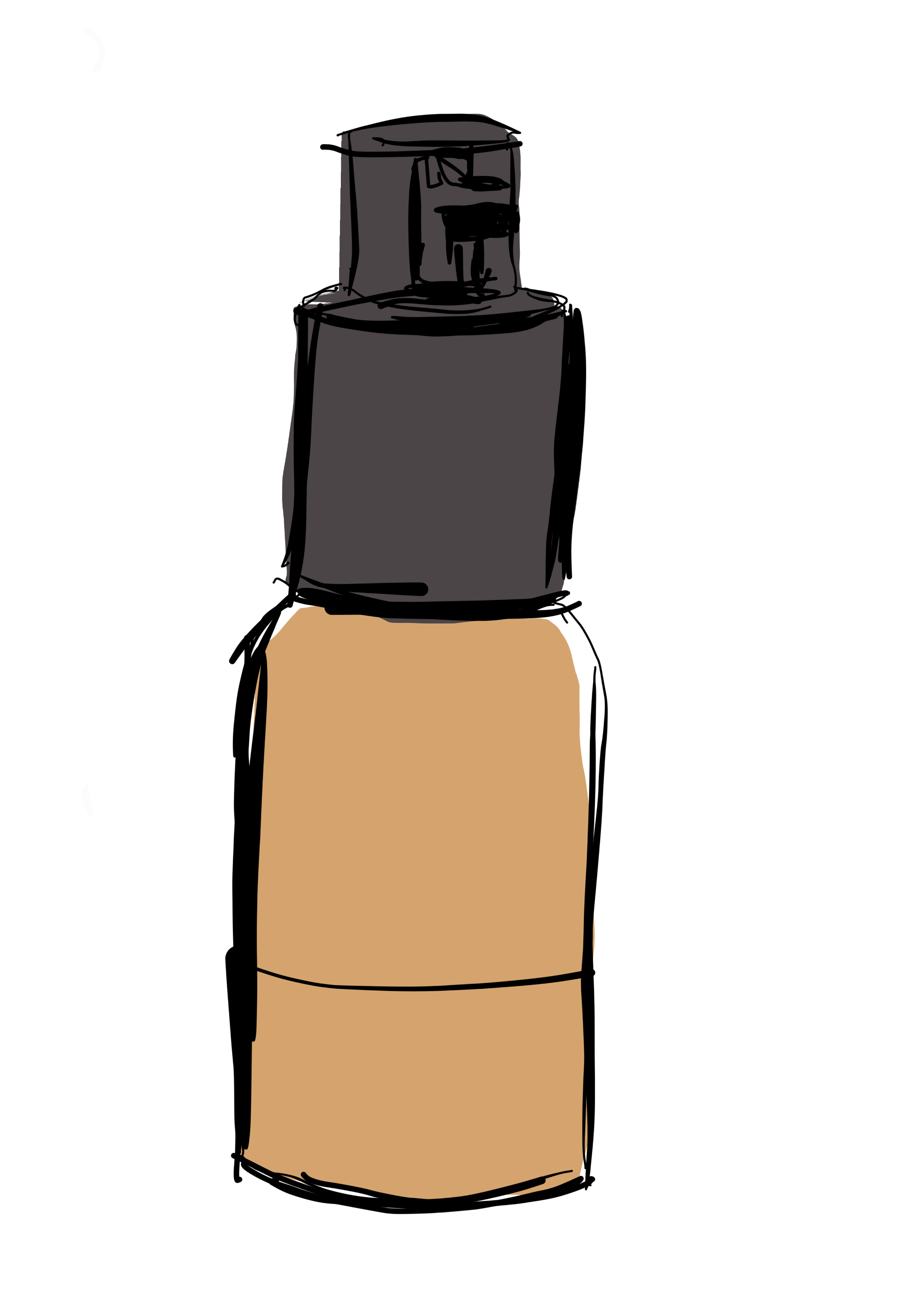 Hand illustrated foundatin