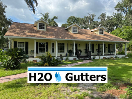 H2O Gutters Completes Seamless Gutters Installation in Plant City and Serves Lakeland, Florida