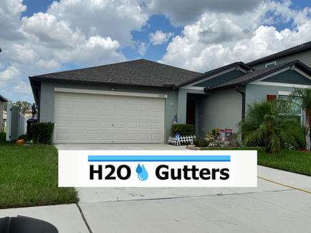 H2O Gutters Completes Seamless Aluminum Gutter Installation in Riverview, Florida