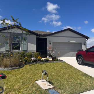 new seamless gutters on home by H2O Gutters