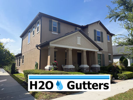 seamless aluminum gutters by H2O Gutters