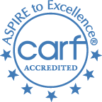 Logo for carf accreditation