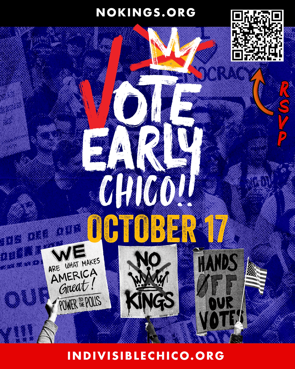 No Kings: Vote Early Chico!