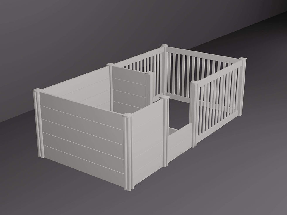 Thumbnail: EXTRA HIGH 1.48 x 1.48 Whelping Box + Playpen