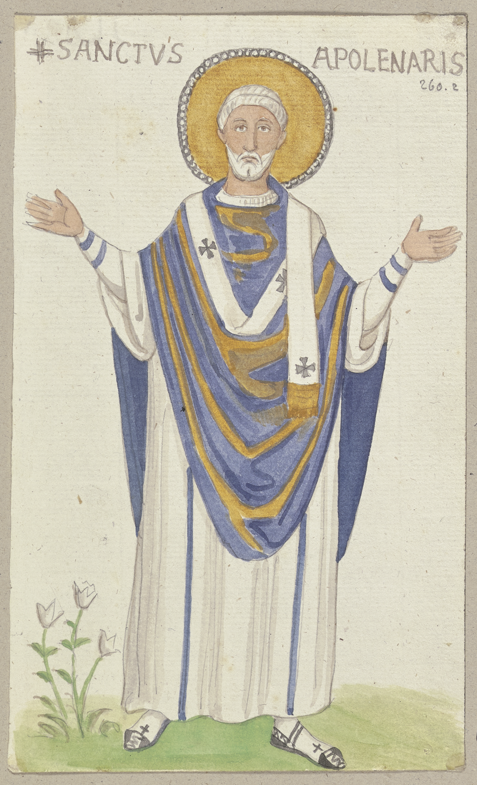 Santo Apolinário de Ravena, por Johann Anton Ramboux (1790–1866)