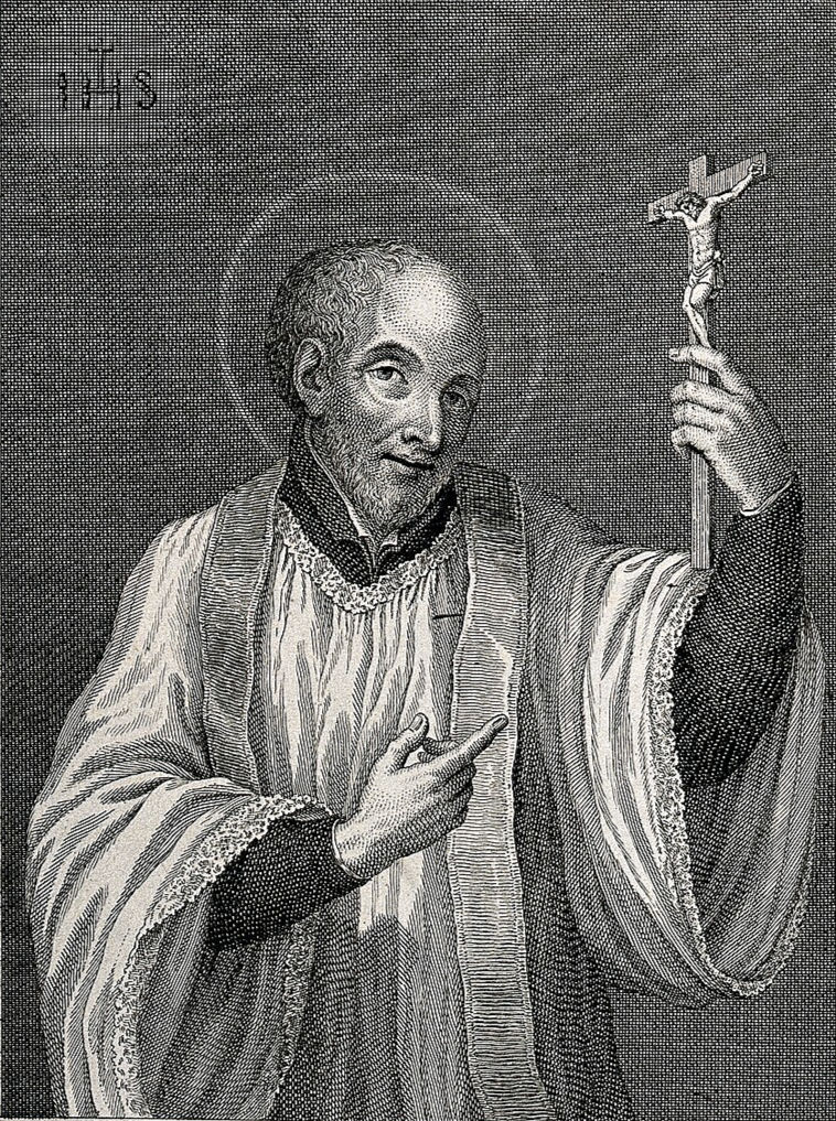 Gravura de São Francisco de Jerônimo