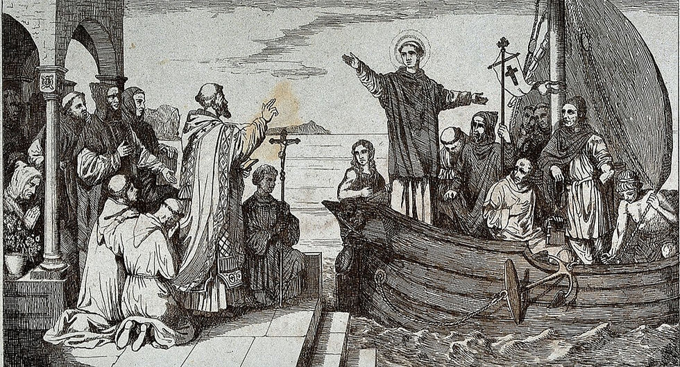 Gravura de São Bonifácio, por A. Jameson