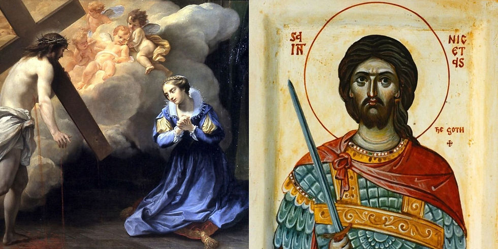 Santa Catarina de Gênova e São Nicetas, o Godo
