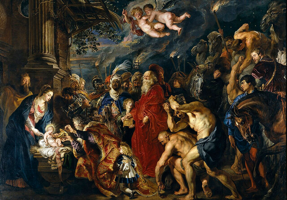 A adoração dos Magos, por Peter Paul Rubens (1577–1640)
