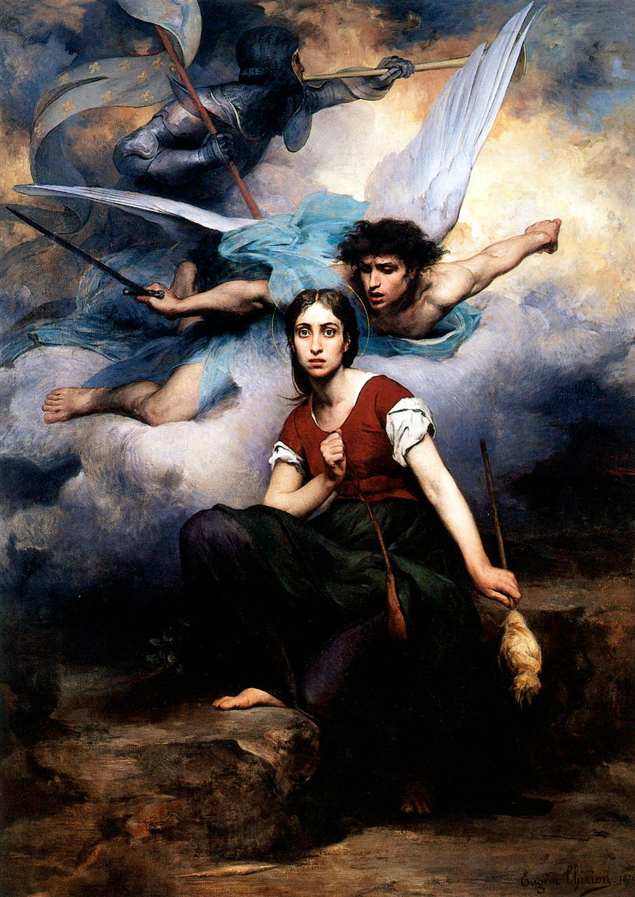 Santa Joana d'Arc ouvindo as vozes, por Eugène Thirion (1839–1910)
