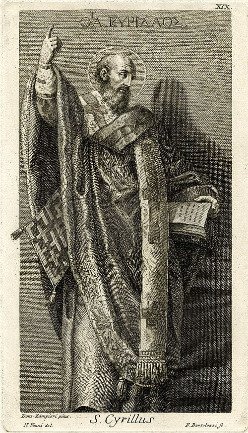 São Cirilo de Jerusalém, francisco Bartolozzi