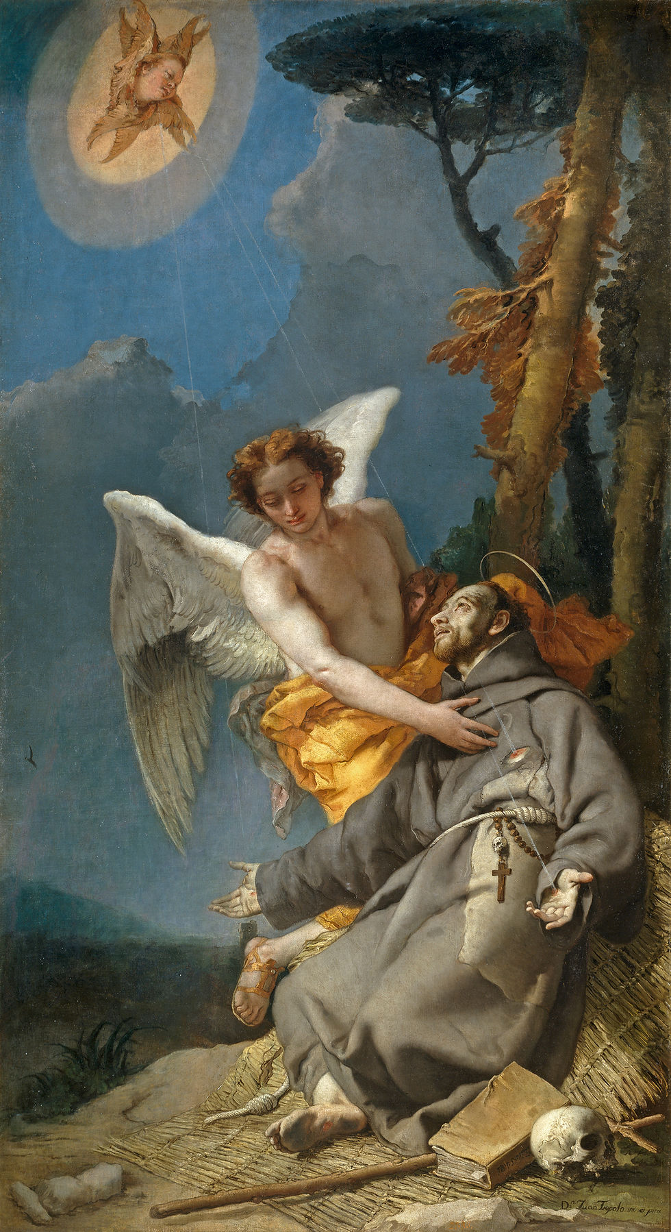 “São Francisco de Assis recebendo os estigmas”, por Giovanni Battista Tiepolo.