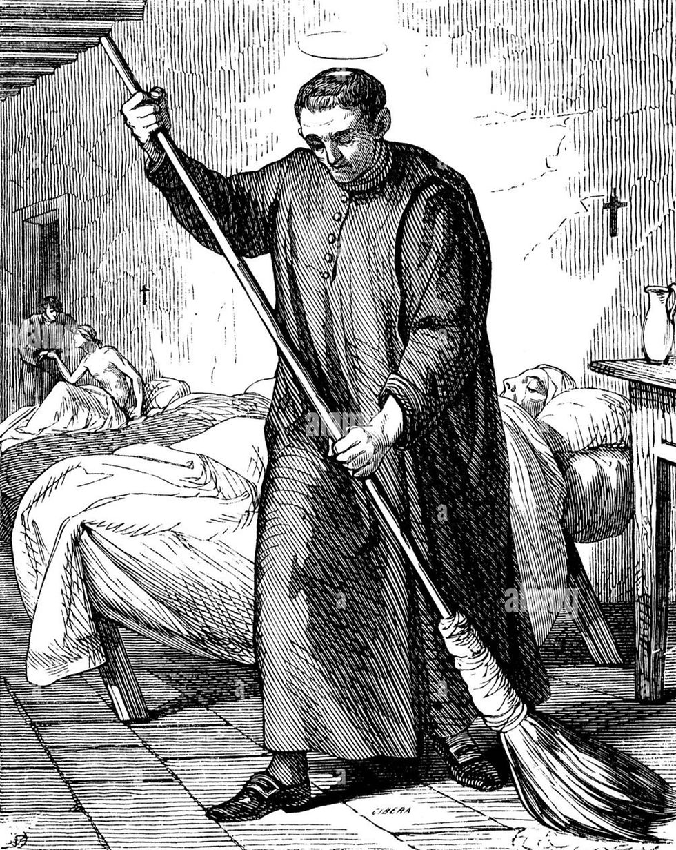 Gravura de São Francisco Caracciolo