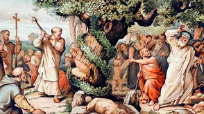 São Bonifácio cortando o orvalho do deus Thor