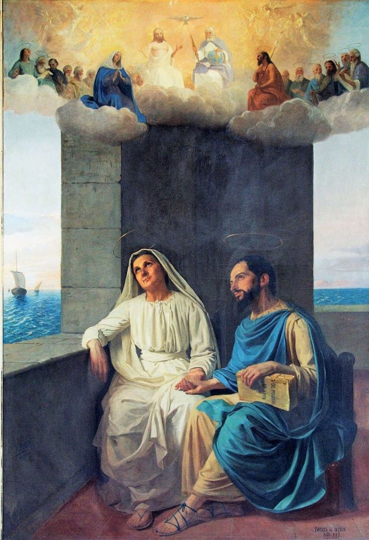 Santa Mônica e Santo Agostinho de Rafa de santiago