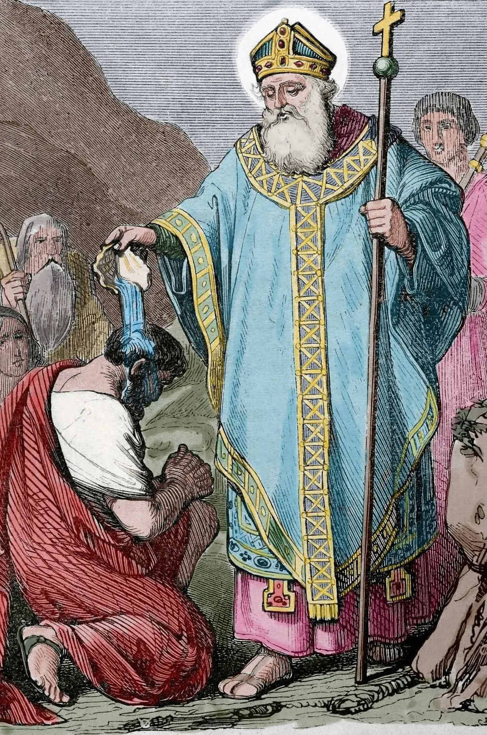 SÃO MARCIAL, BISPO DE LIMOGES BATIZANDO
