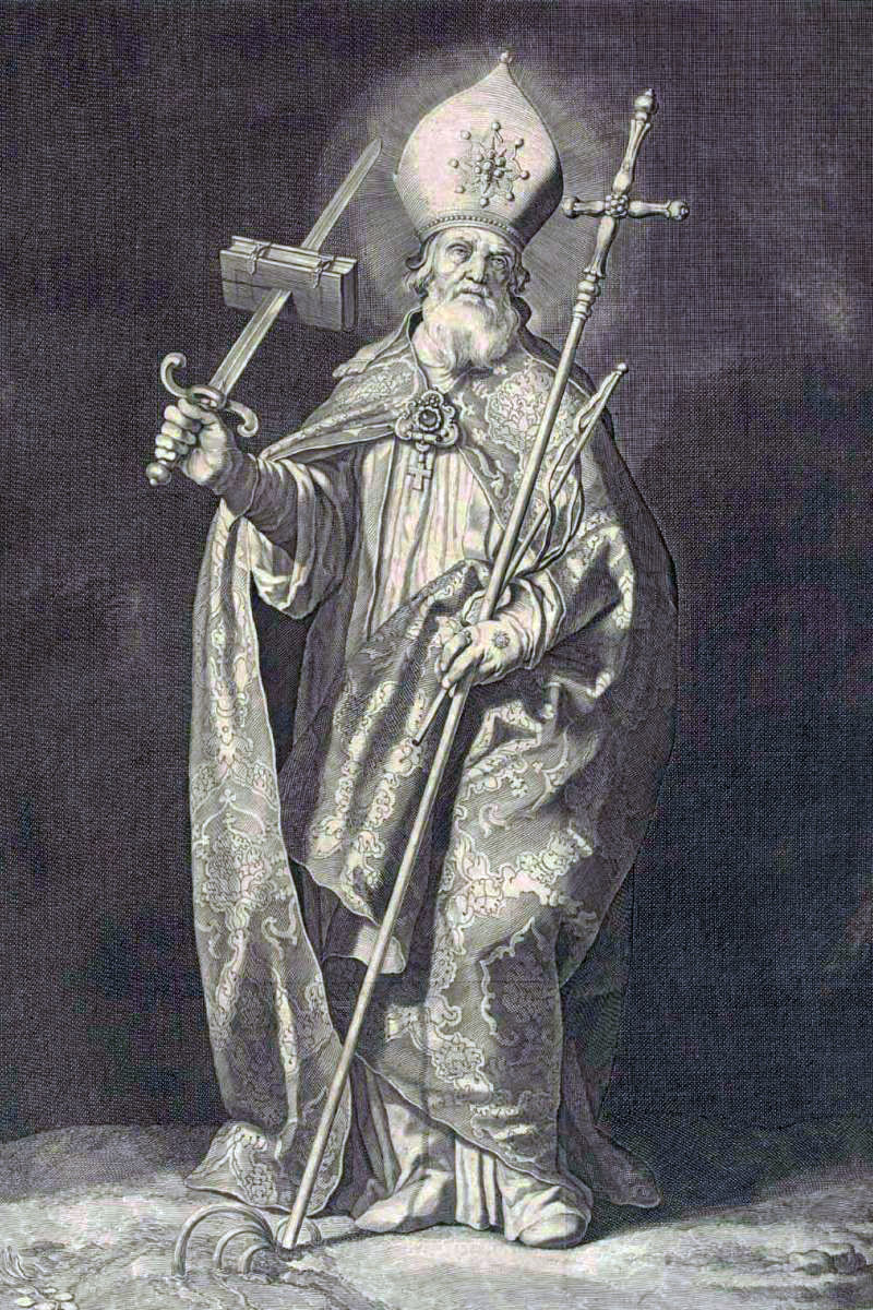 São Bonifácio de Mogúncia, por Cornelis Bloemaert (circa 1603–1692)