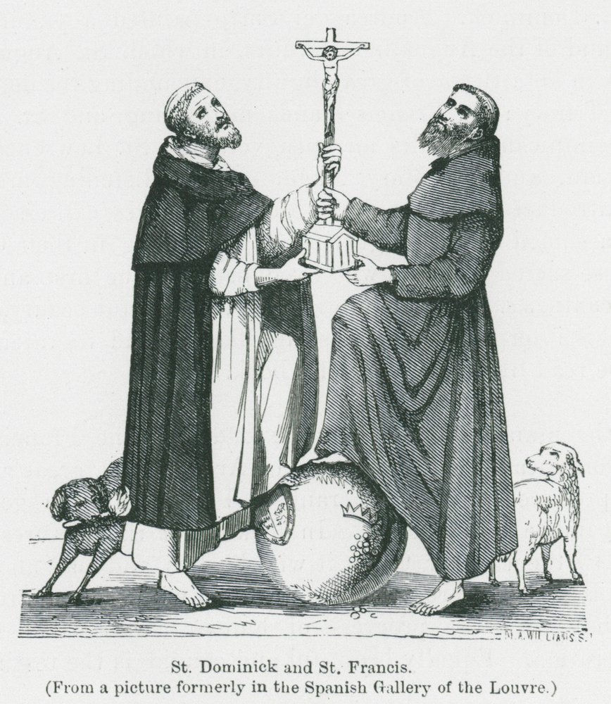 São Domingos e São Francisco (litografia)