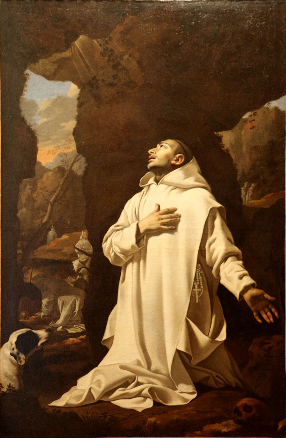 São Bruno rezando no deserto, por Nicolas Mignard (1606–1668)