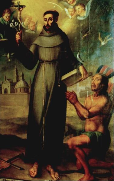 São Francisco Solano (pintura a óleo S.XIX), de Pedro Diaz